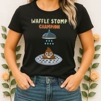 Waffle Stomp Champion Turd Poop In Shower With Pride Women's T-Shirt thumb 2