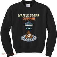 Waffle Stomp Champion Turd Poop In Shower With Pride Kids Sweatshirt thumb 0