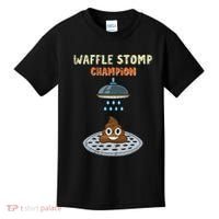 Waffle Stomp Champion Turd Poop In Shower With Pride Kids T-Shirt thumb 0