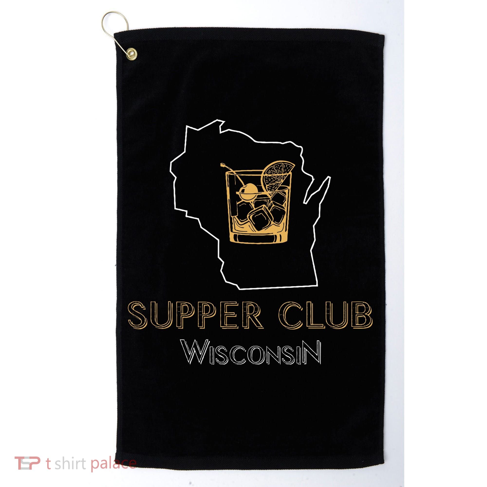 Wisconsin Supper Club And Old Fashioned Golf Towel