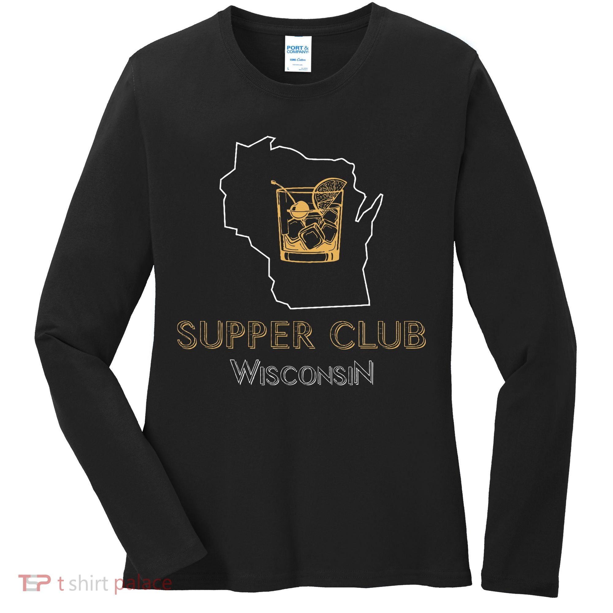 Wisconsin Supper Club And Old Fashioned Women's Long Sleeve Shirt