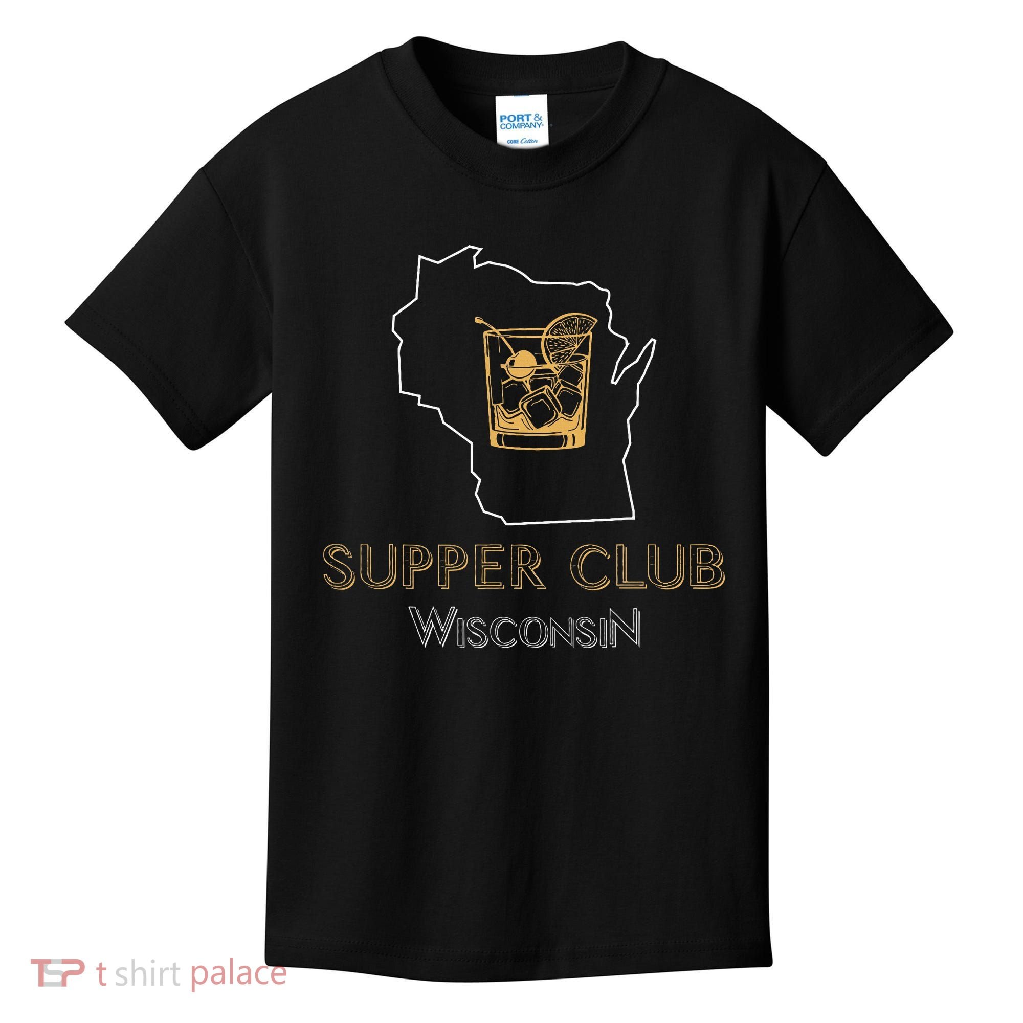Wisconsin Supper Club And Old Fashioned Kids T-Shirt