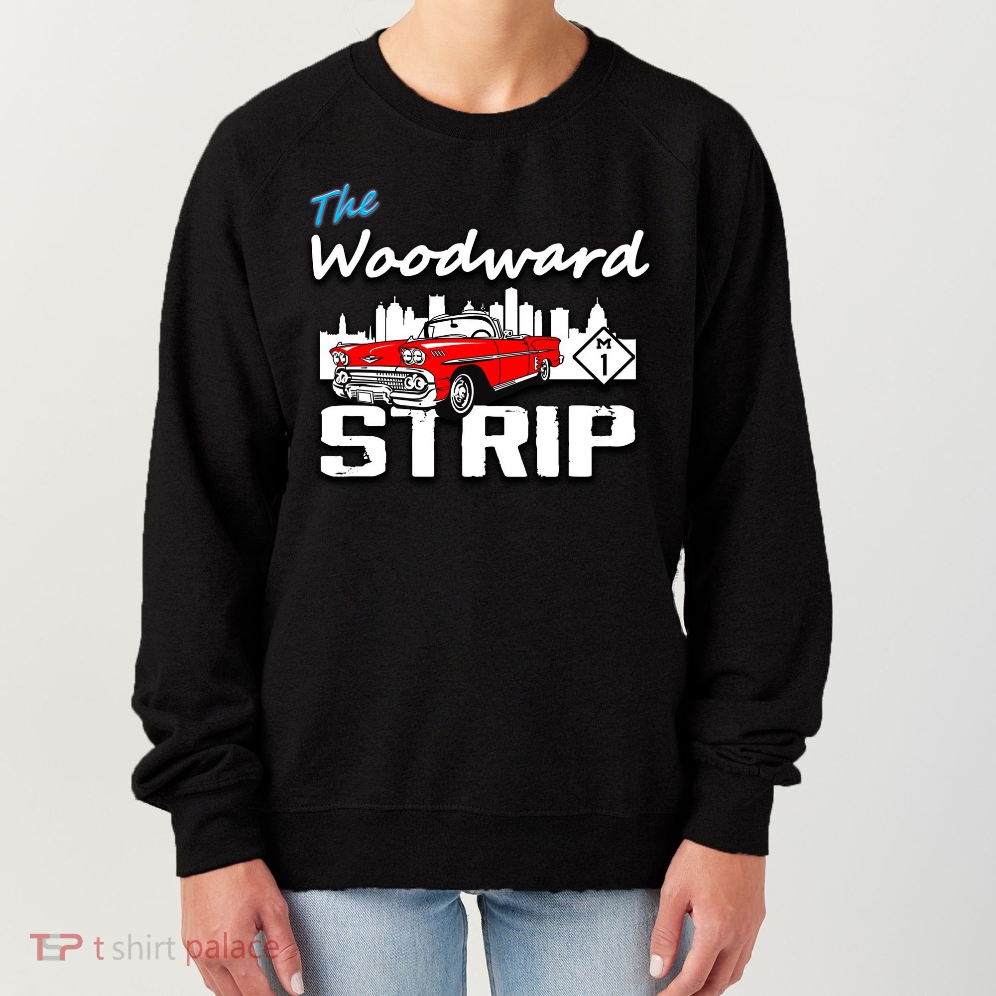 Woodward Strip Classic Car Women's Sweatshirt