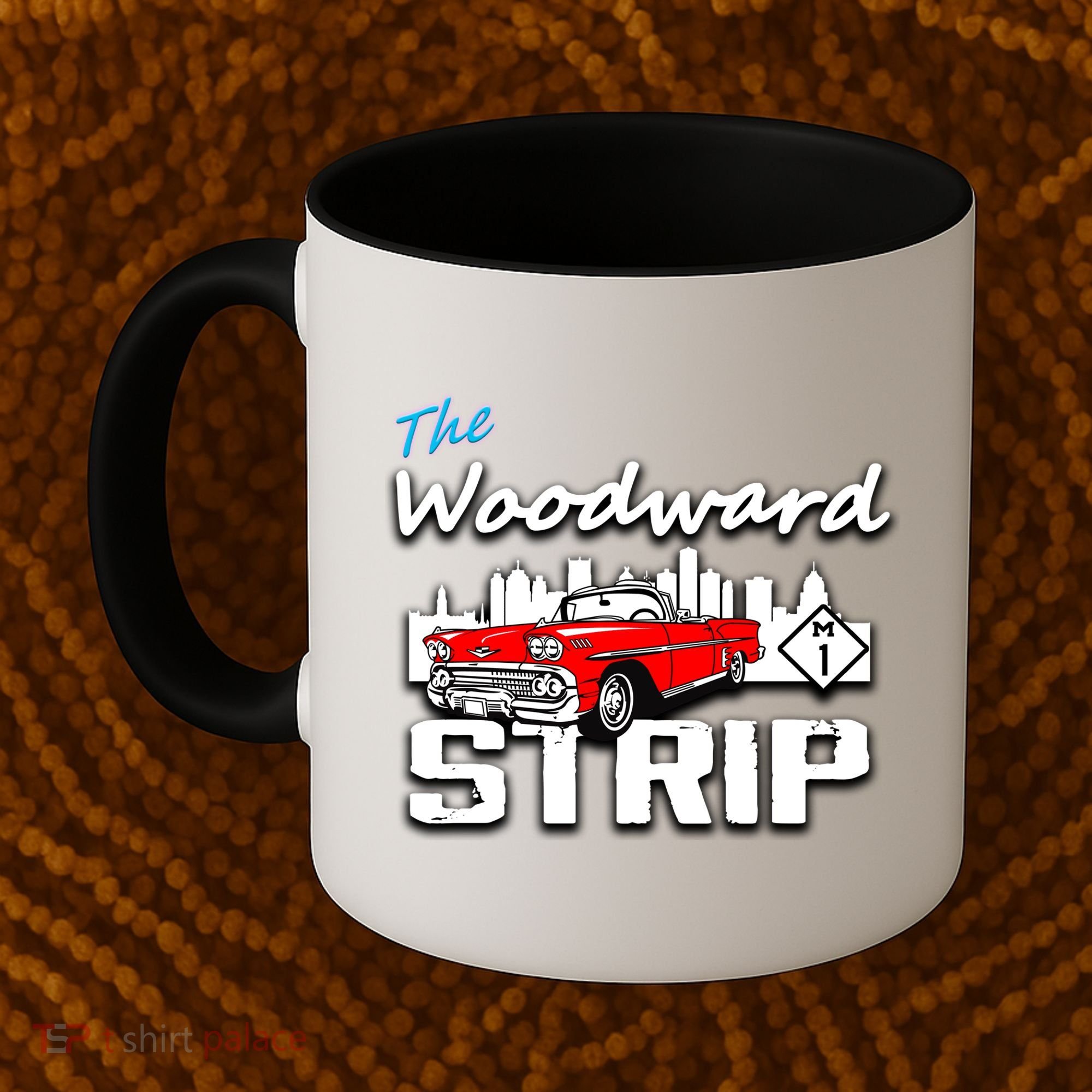 Woodward Strip Classic Car Coffee Mug