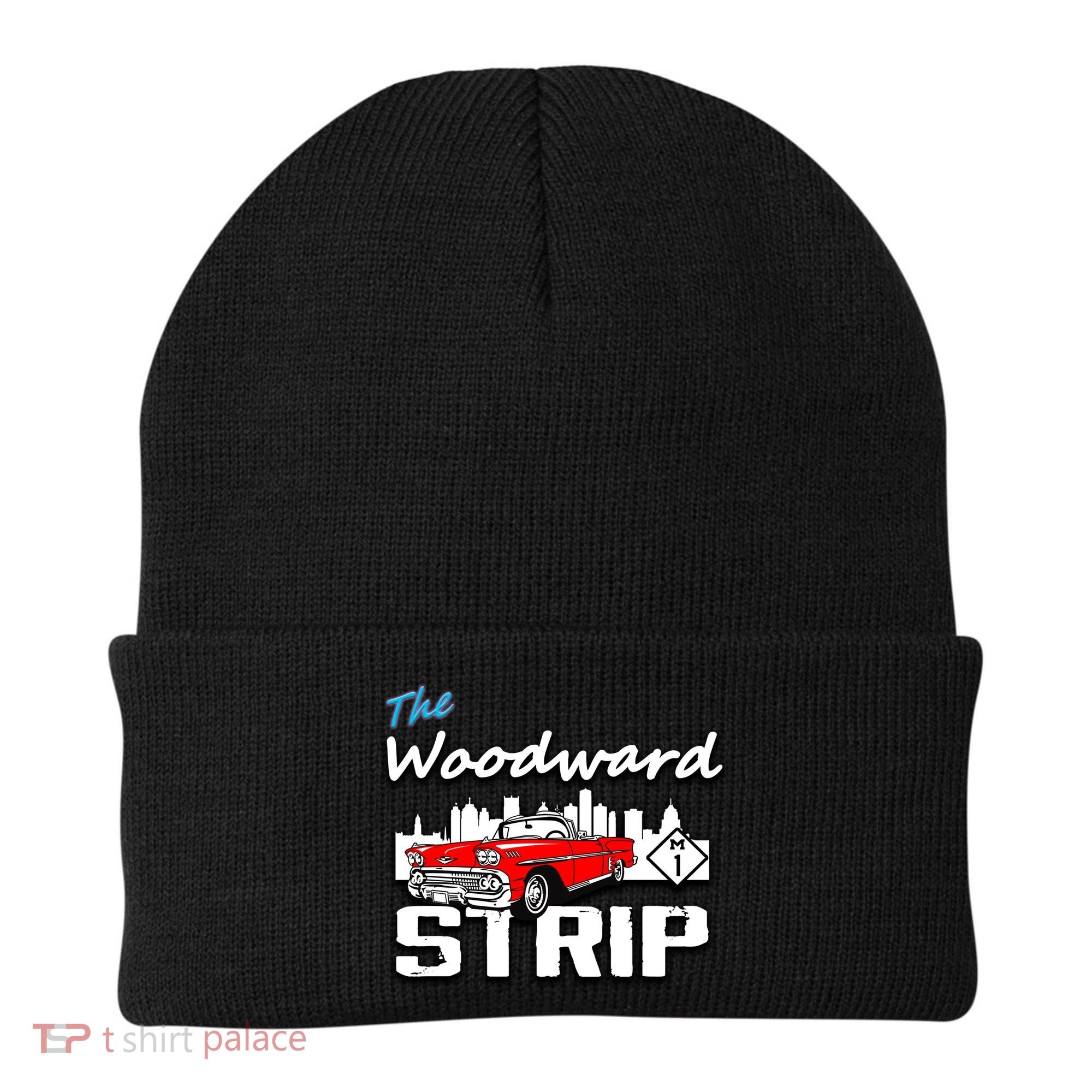 Woodward Strip Classic Car Beanie