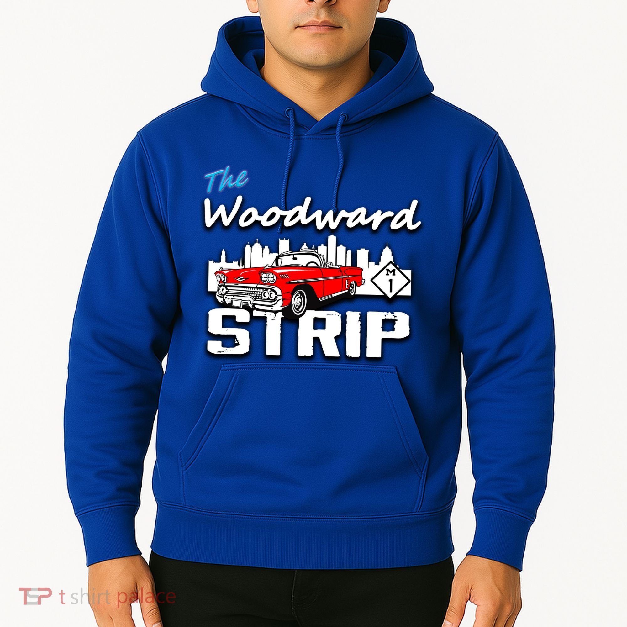 Woodward Strip Classic Car Hoodie