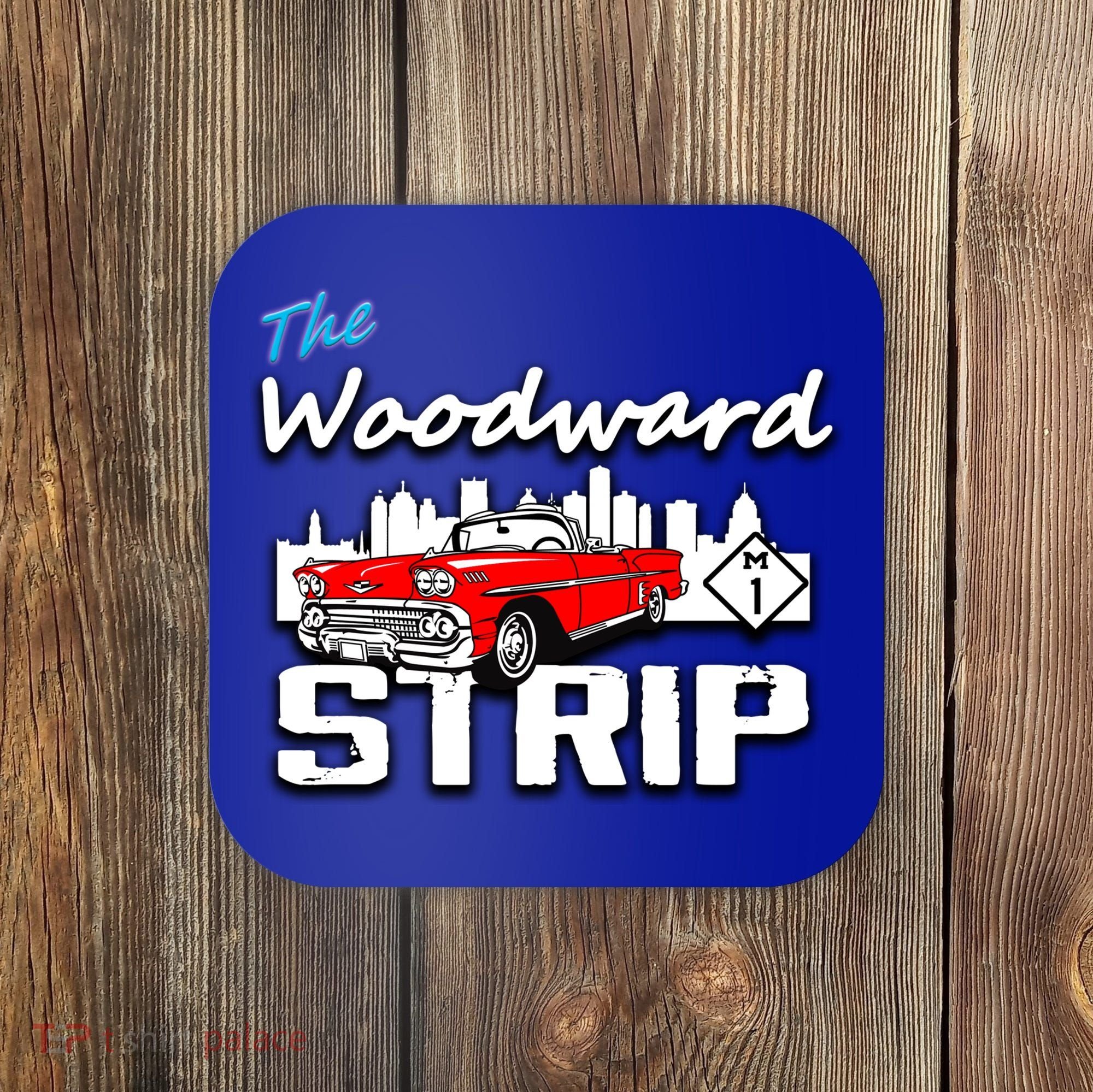 Woodward Strip Classic Car Coaster