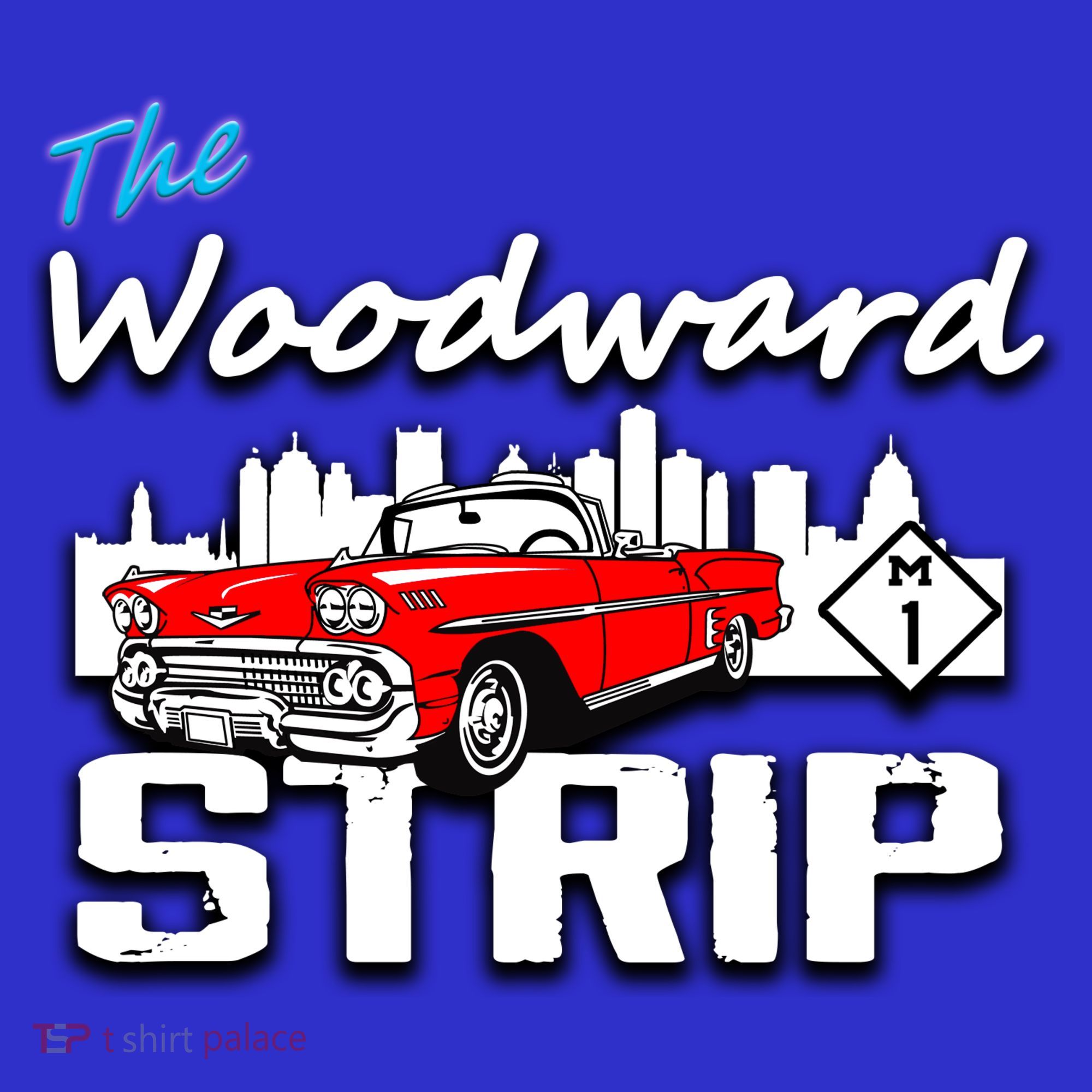 Woodward Strip Classic Car Kids Hoodie