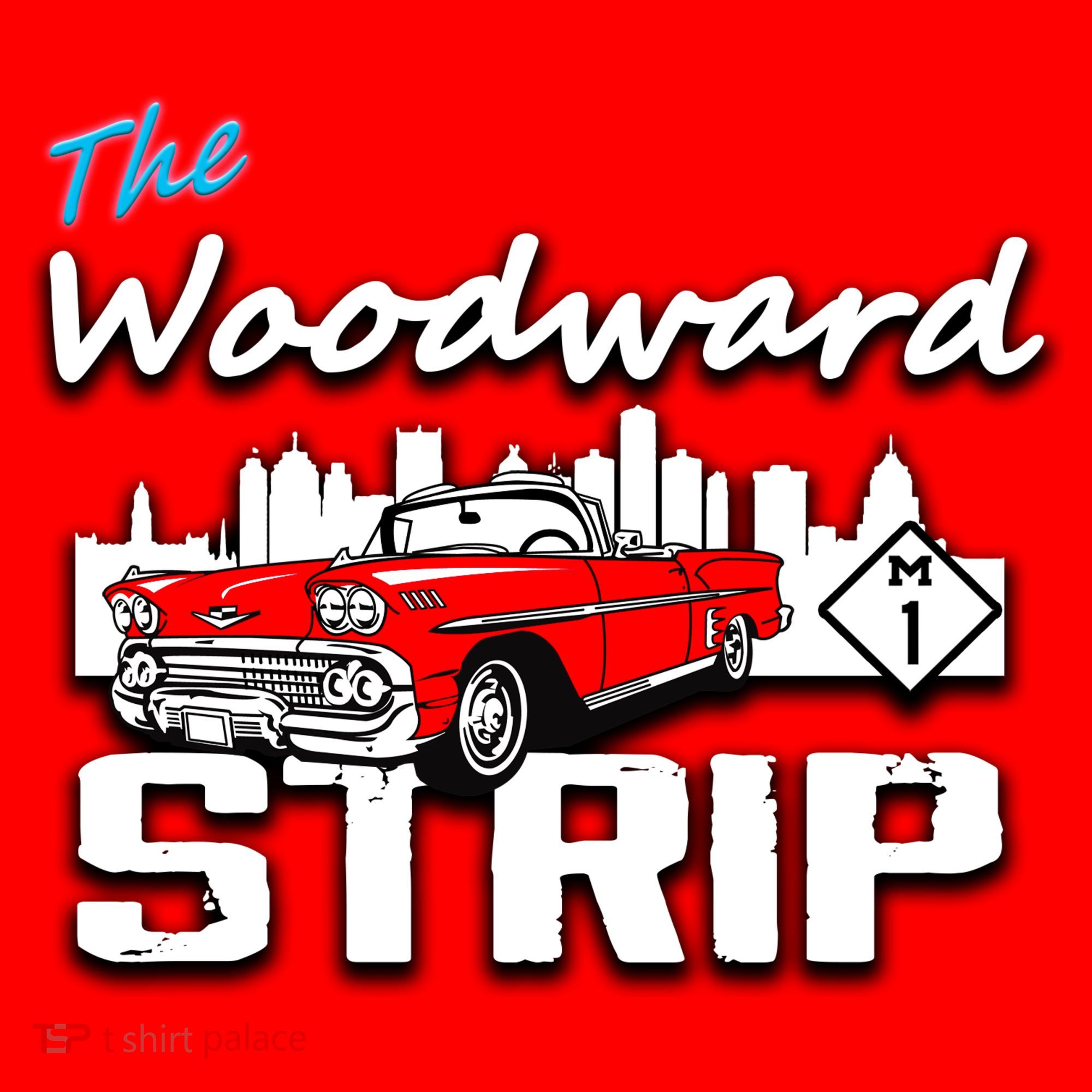 Woodward Strip Classic Car Santa Hat