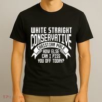 White Straight Conservative Christian Male T-Shirt thumb 3