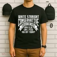 White Straight Conservative Christian Male T-Shirt thumb 6