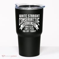 White Straight Conservative Christian Male Tumbler thumb 0