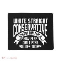 White Straight Conservative Christian Male Mousepad thumb 0