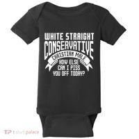 White Straight Conservative Christian Male Baby Bodysuit thumb 0