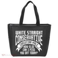 White Straight Conservative Christian Male Tote Bag thumb 0