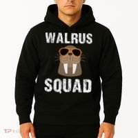 Walrus Squad Cute Funny Sea Animal Lover Gift Hoodie thumb 2