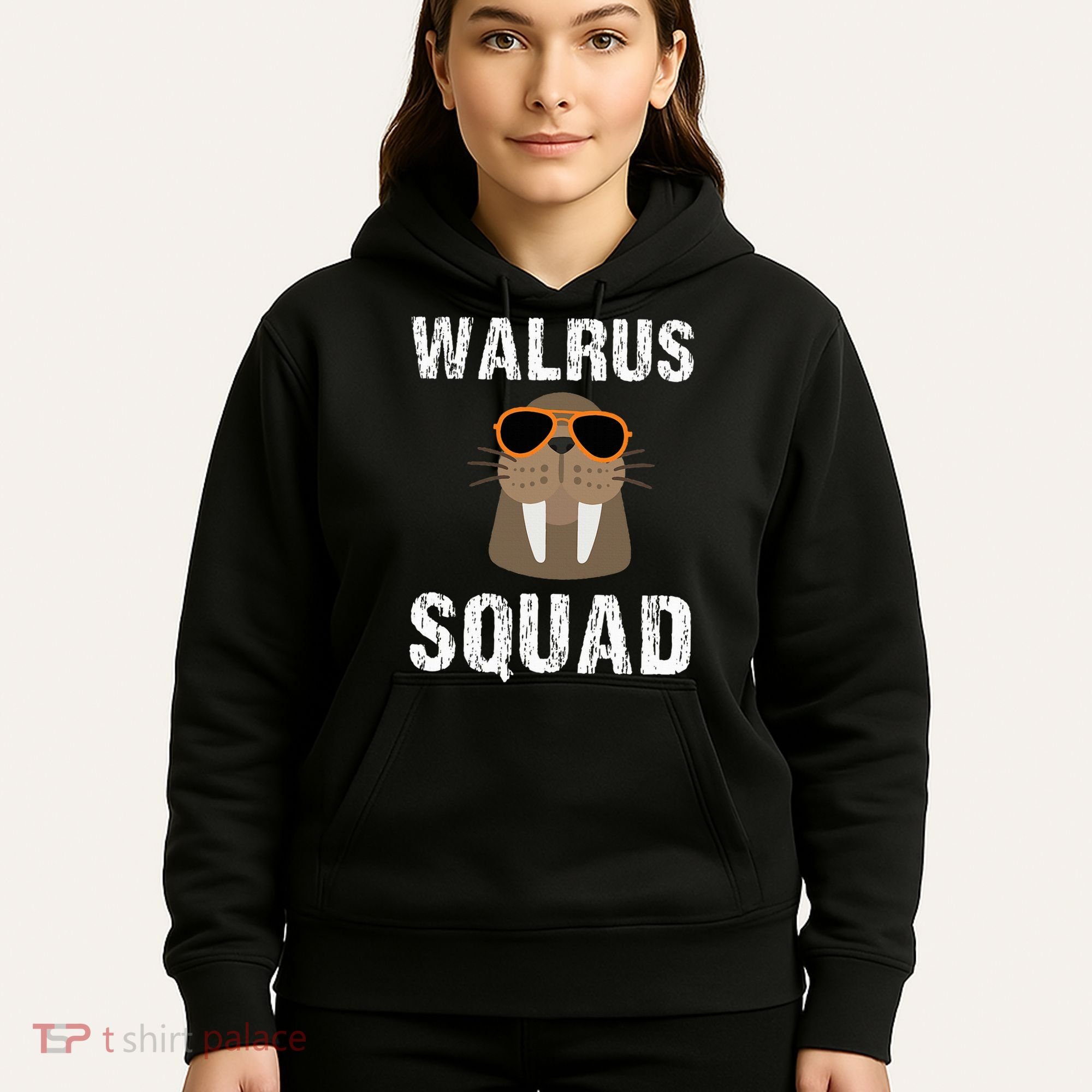 Walrus Squad Cute Funny Sea Animal Lover Gift Hoodie