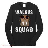 Walrus Squad Cute Funny Sea Animal Lover Gift Long Sleeve Shirt thumb 0
