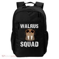 Walrus Squad Cute Funny Sea Animal Lover Gift Backpack thumb 0