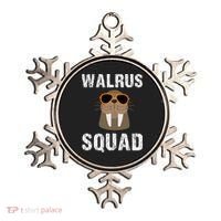 Walrus Squad Cute Funny Sea Animal Lover Gift Ornament thumb 0