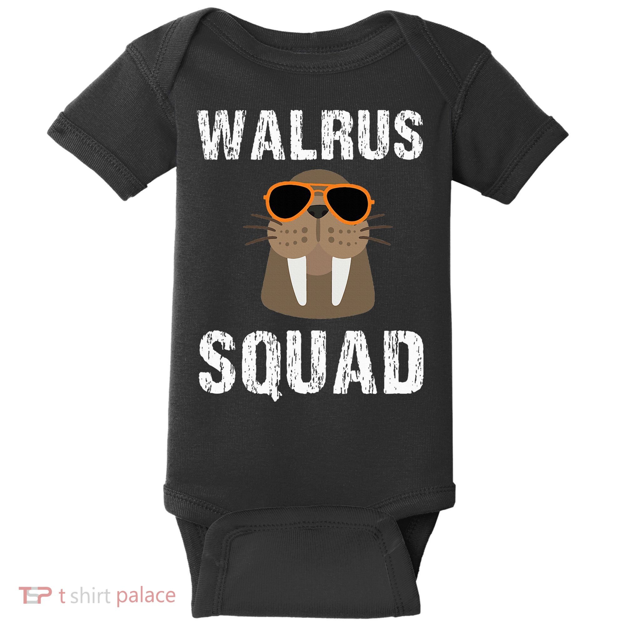 Walrus Squad Cute Funny Sea Animal Lover Gift Baby Bodysuit