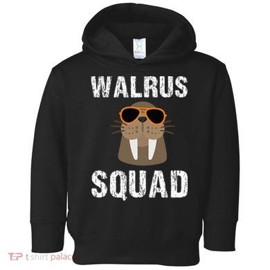 Walrus Squad Cute Funny Sea Animal Lover Gift Toddler Hoodie