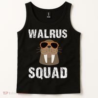 Walrus Squad Cute Funny Sea Animal Lover Gift Tank Top thumb 2