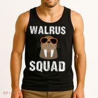 Walrus Squad Cute Funny Sea Animal Lover Gift Tank Top thumb 3