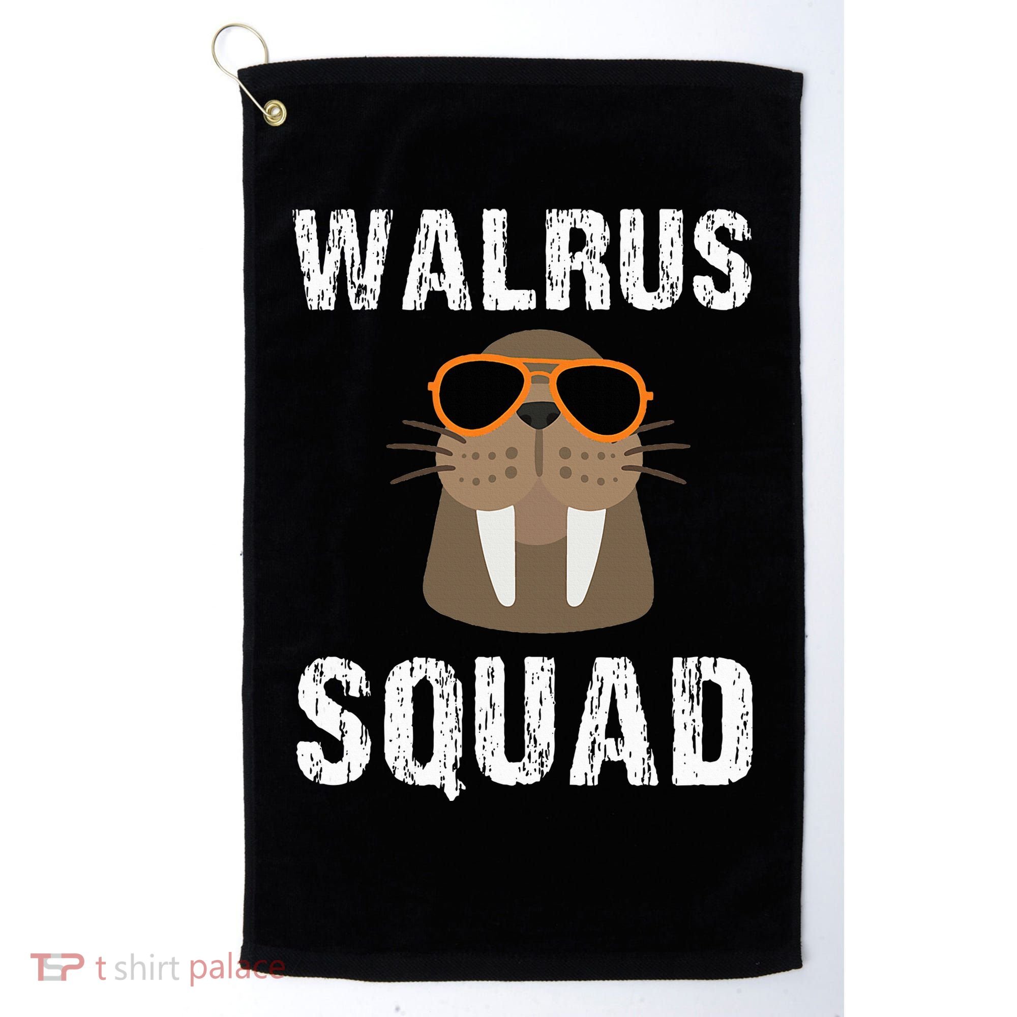 Walrus Squad Cute Funny Sea Animal Lover Gift Golf Towel