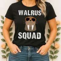 Walrus Squad Cute Funny Sea Animal Lover Gift Women's T-Shirt thumb 2