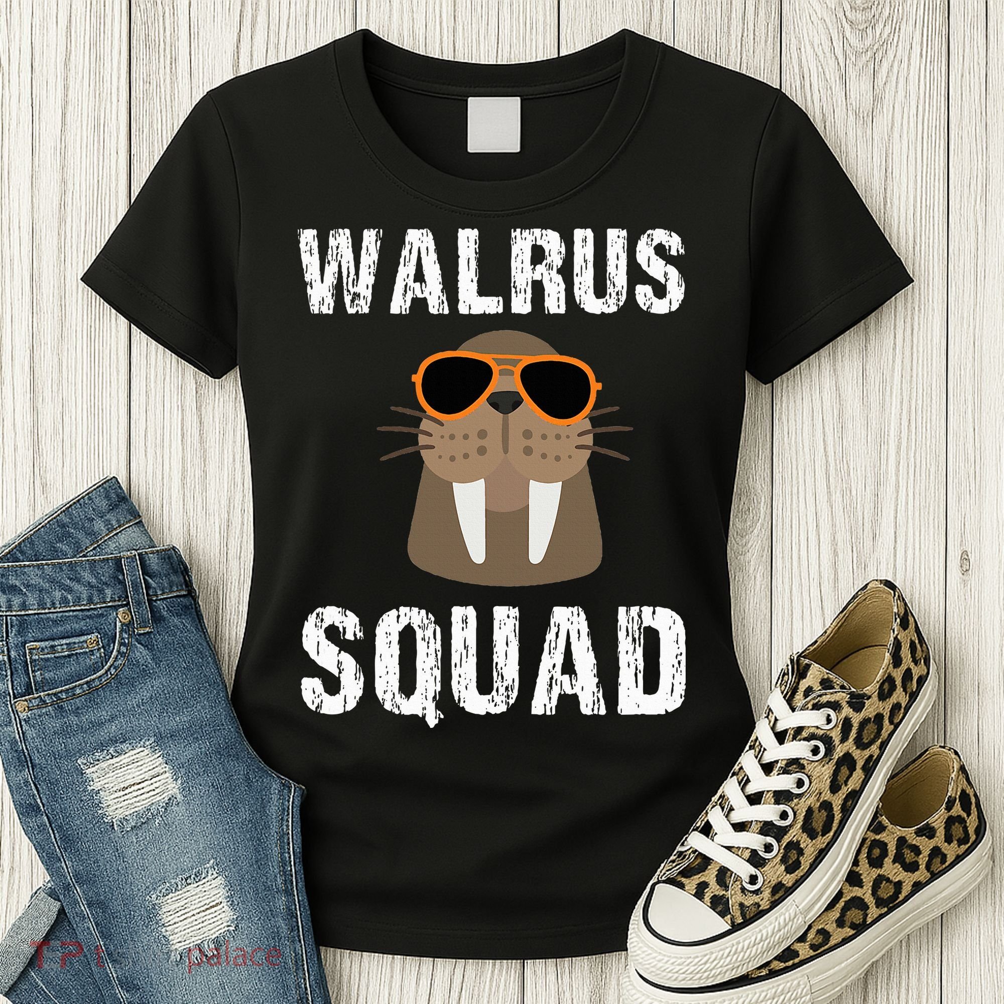 Walrus Squad Cute Funny Sea Animal Lover Gift Women's T-Shirt