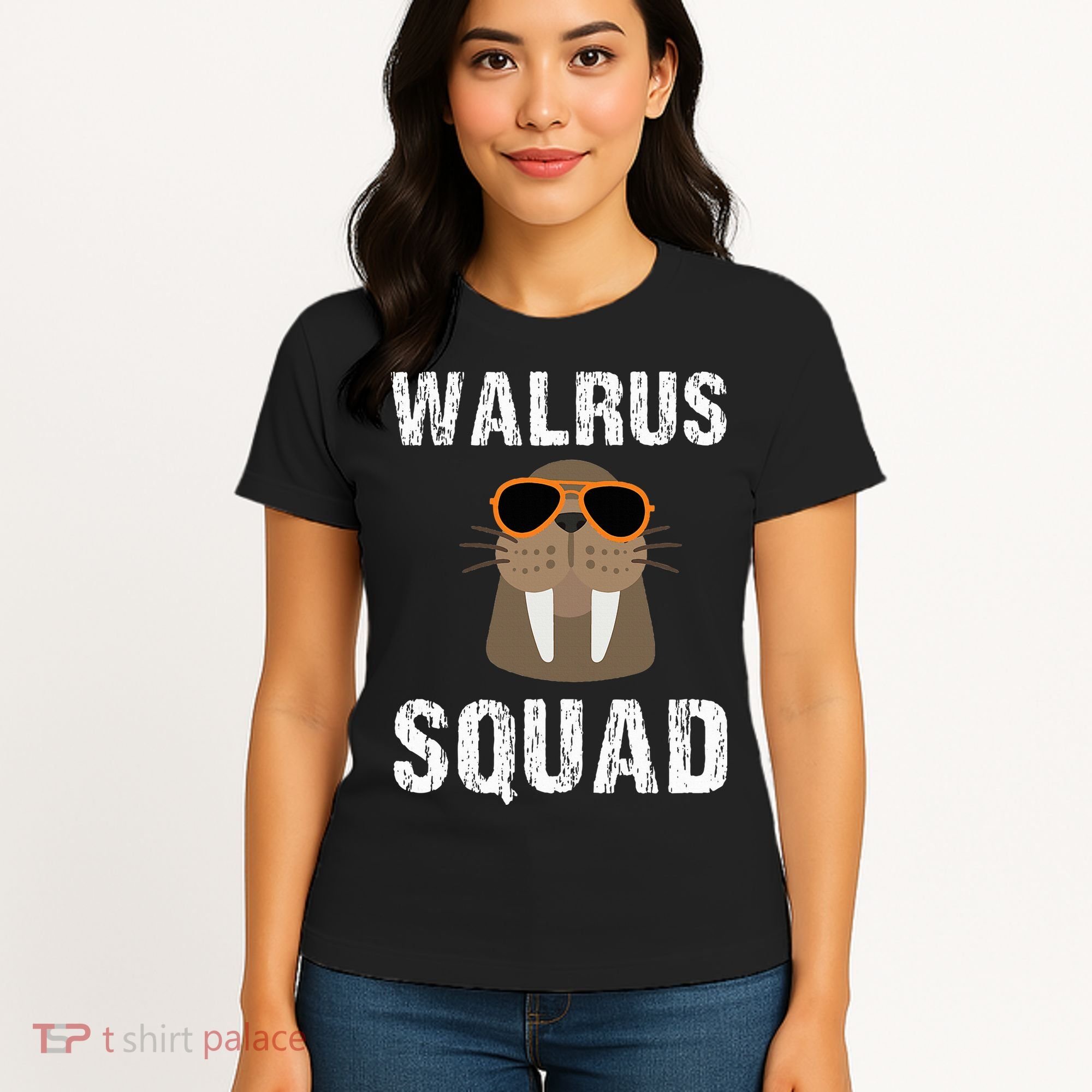 Walrus Squad Cute Funny Sea Animal Lover Gift Women's T-Shirt