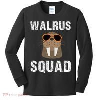 Walrus Squad Cute Funny Sea Animal Lover Gift Kids Long Sleeve Shirt thumb 0
