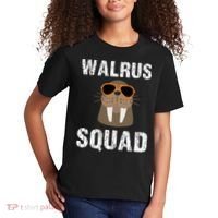 Walrus Squad Cute Funny Sea Animal Lover Gift Kids T-Shirt thumb 2