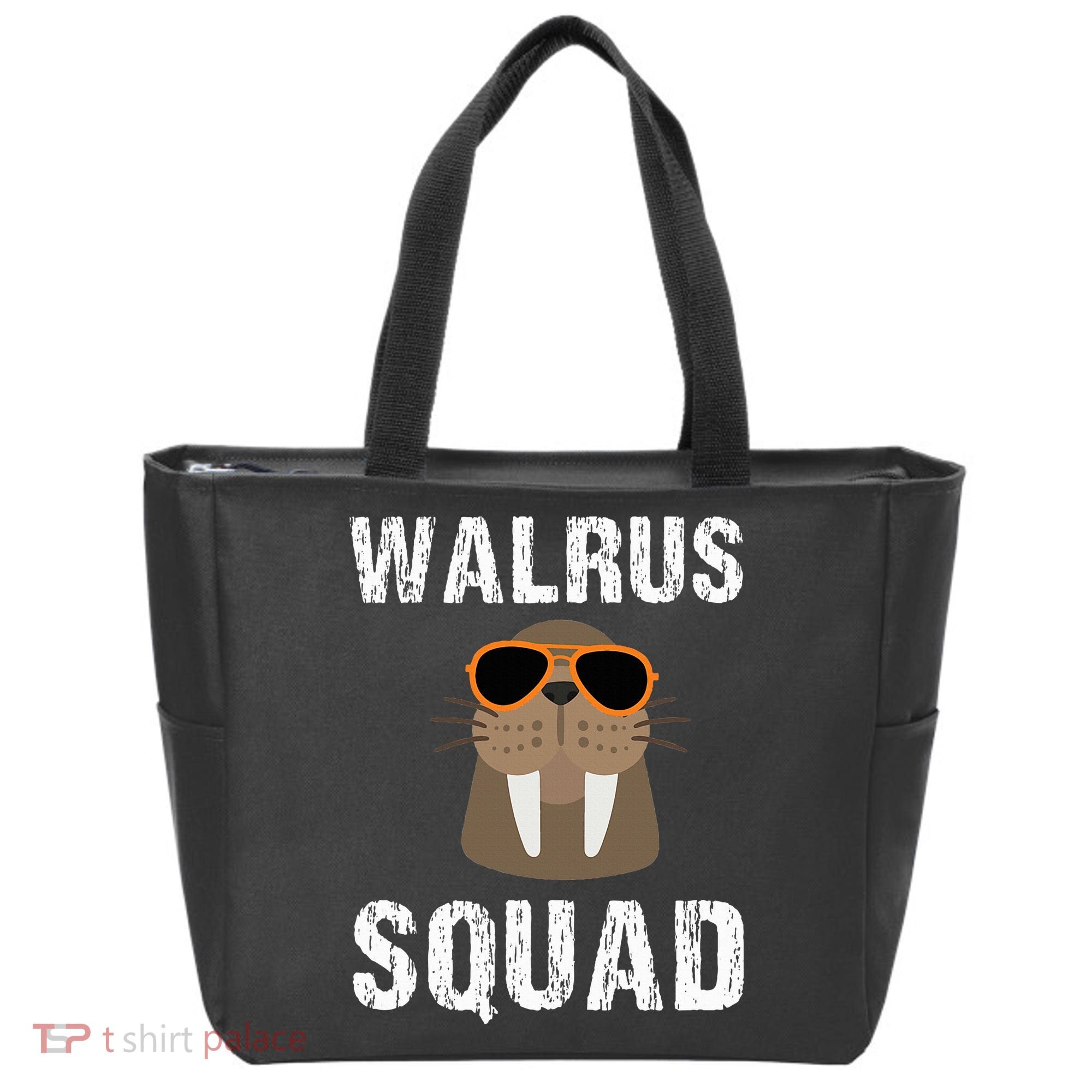 Walrus Squad Cute Funny Sea Animal Lover Gift Tote Bag