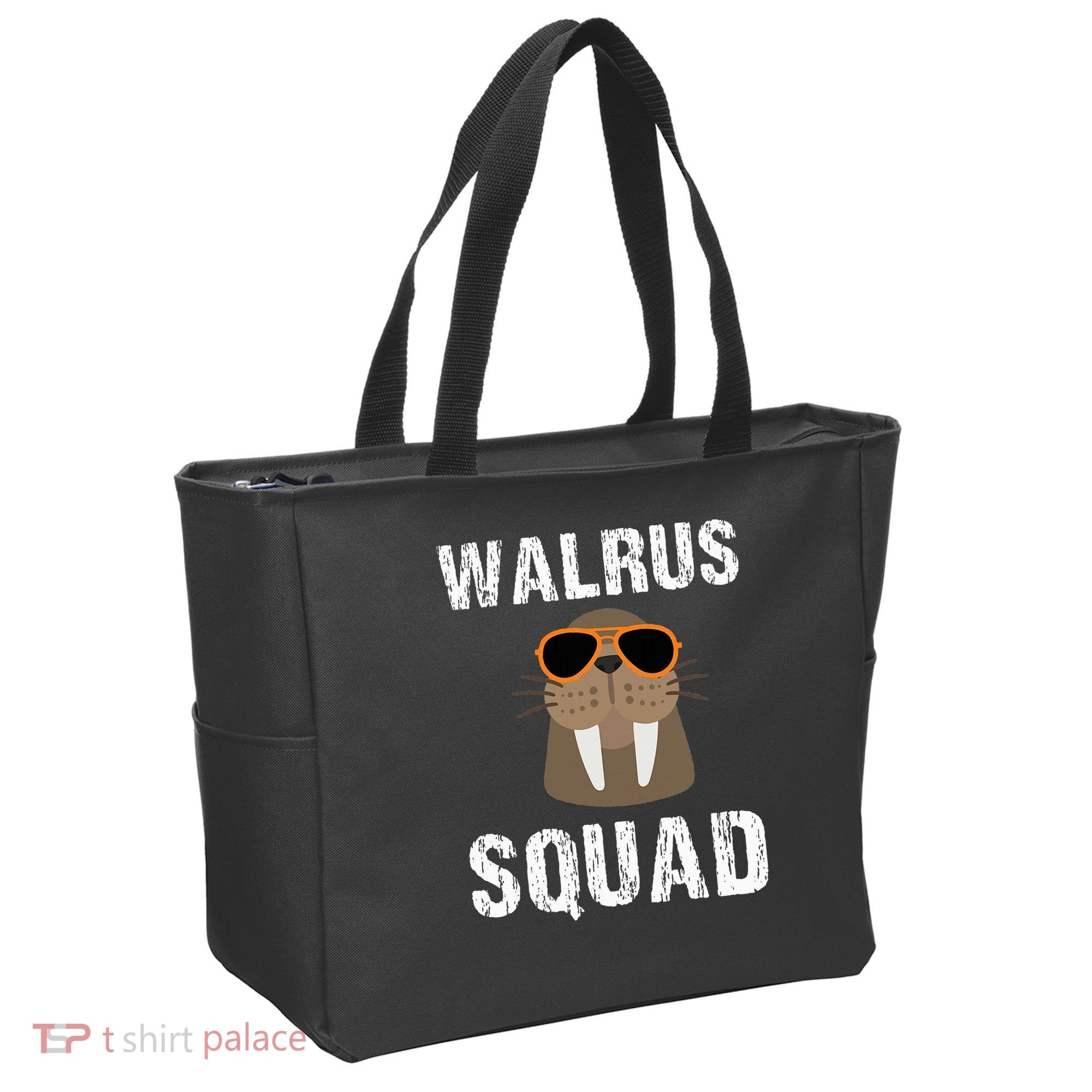 Walrus Squad Cute Funny Sea Animal Lover Gift Tote Bag