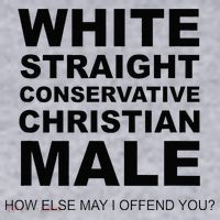 WHITE STRAIGHT CONSERVATIVE CHRISTIAN MALE Offensive Women's Sweatshirt thumb 2