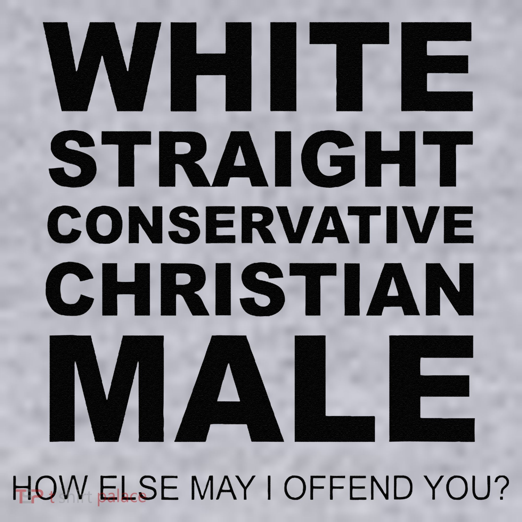 WHITE STRAIGHT CONSERVATIVE CHRISTIAN MALE Offensive Women's Sweatshirt