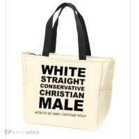 WHITE STRAIGHT CONSERVATIVE CHRISTIAN MALE Offensive Tote Bag thumb 3