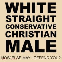 WHITE STRAIGHT CONSERVATIVE CHRISTIAN MALE Offensive Tote Bag thumb 4