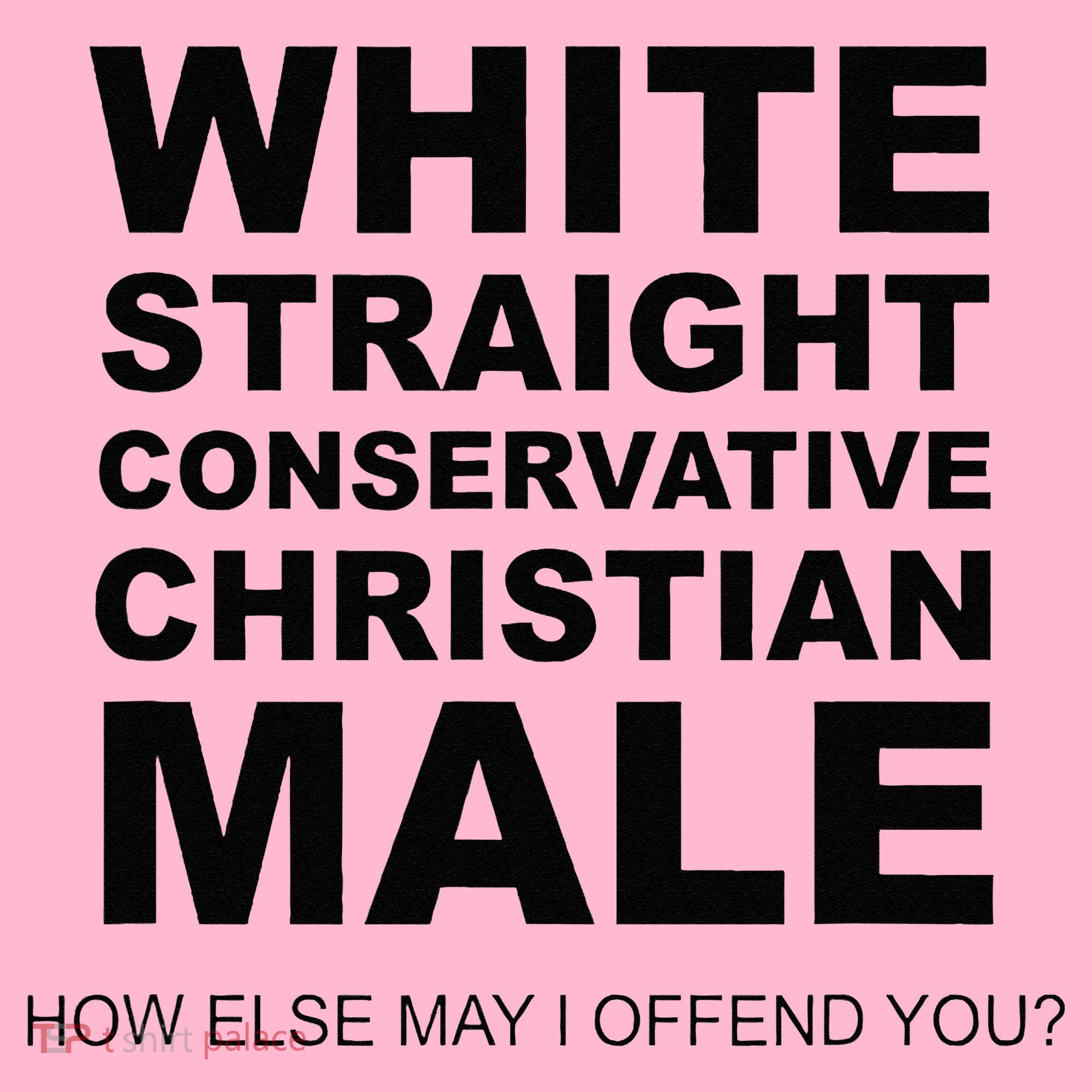 WHITE STRAIGHT CONSERVATIVE CHRISTIAN MALE Offensive Coaster