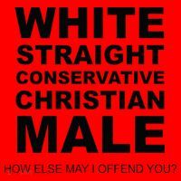 WHITE STRAIGHT CONSERVATIVE CHRISTIAN MALE Offensive Santa Hat thumb 1