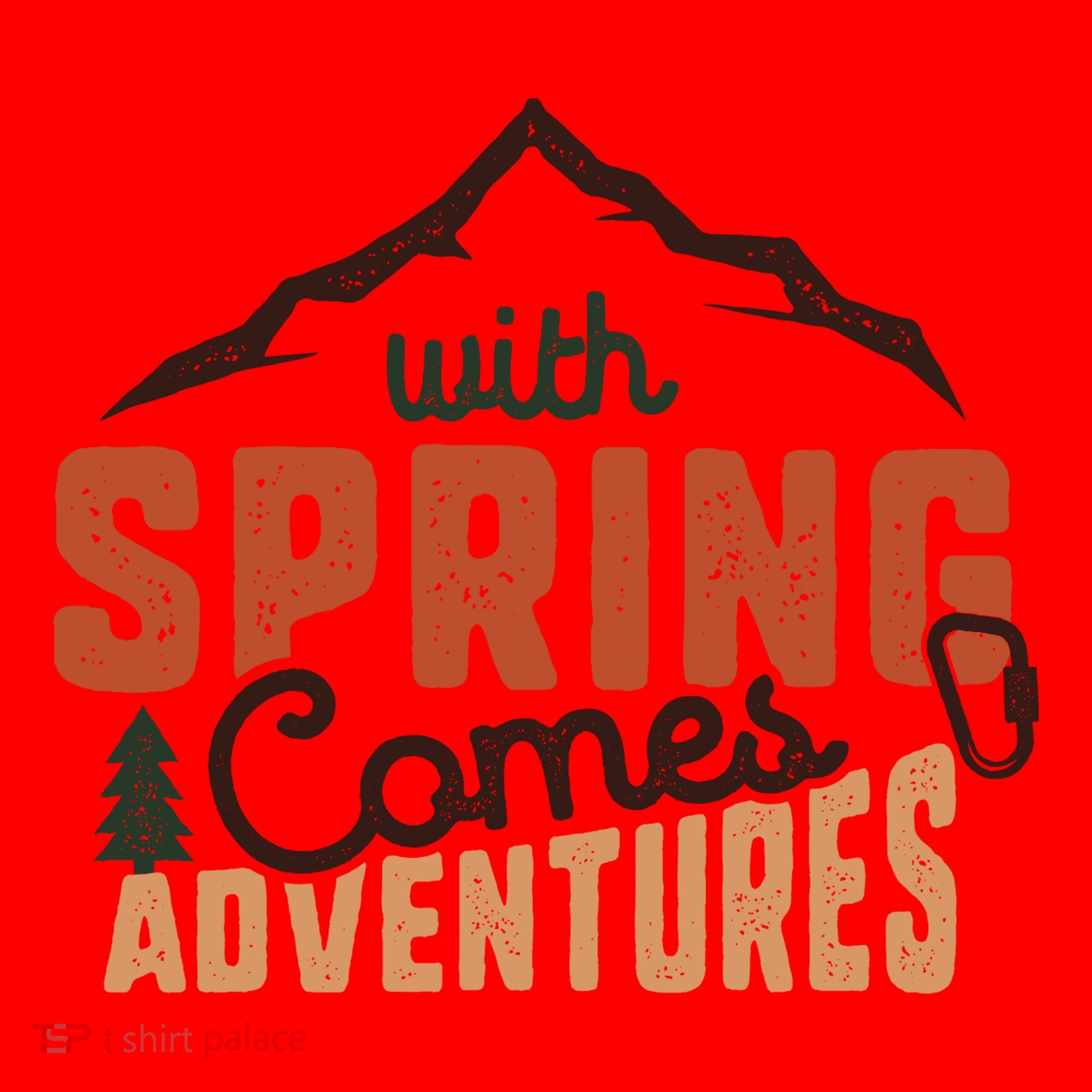 With Spring Comes Adventure Santa Hat