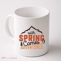 With Spring Comes Adventure Coffee Mug thumb 0