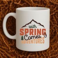With Spring Comes Adventure Coffee Mug thumb 2