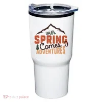 With Spring Comes Adventure Tumbler thumb 0
