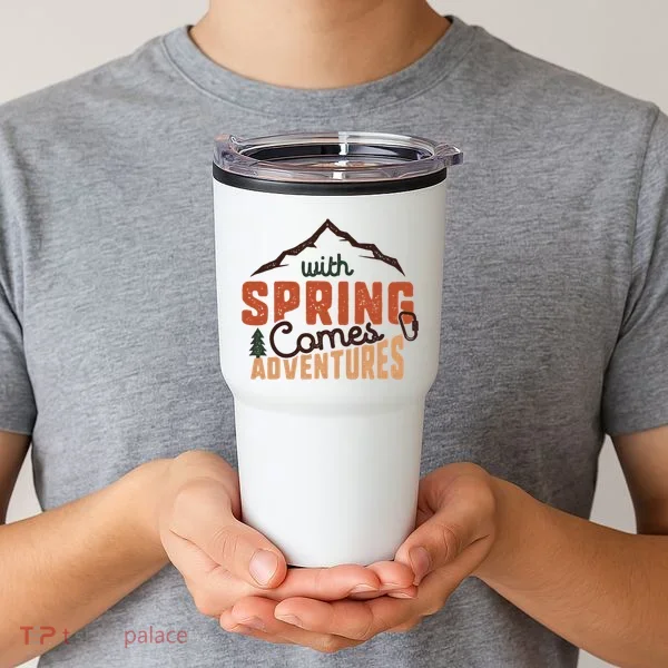 With Spring Comes Adventure Tumbler