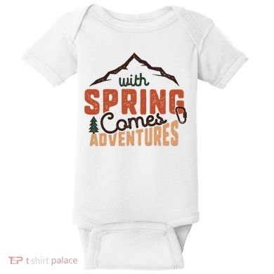 With Spring Comes Adventure Baby Bodysuit