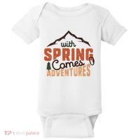 With Spring Comes Adventure Baby Bodysuit thumb 0