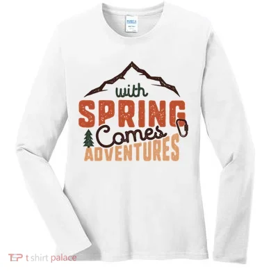 With Spring Comes Adventure Women's Long Sleeve Shirt
